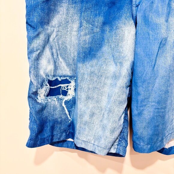 POINT ZERO Blue denim-effect board shorts men | Size 34 * - Picture 3 of 7